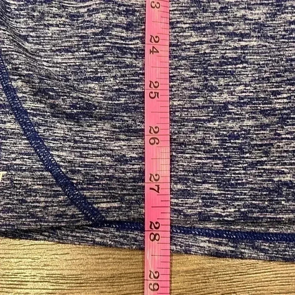 [L]Nike Running  Dri-Fit Blue 1/4 Zip Pullover LS Shirt - Picture 4 of 6